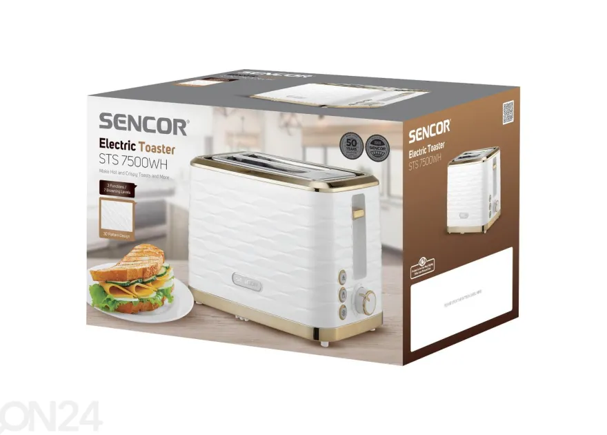Leivänpaahdin Sencor STS7500WH, valkoinen