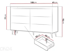 Lipasto Ademo 150 cm