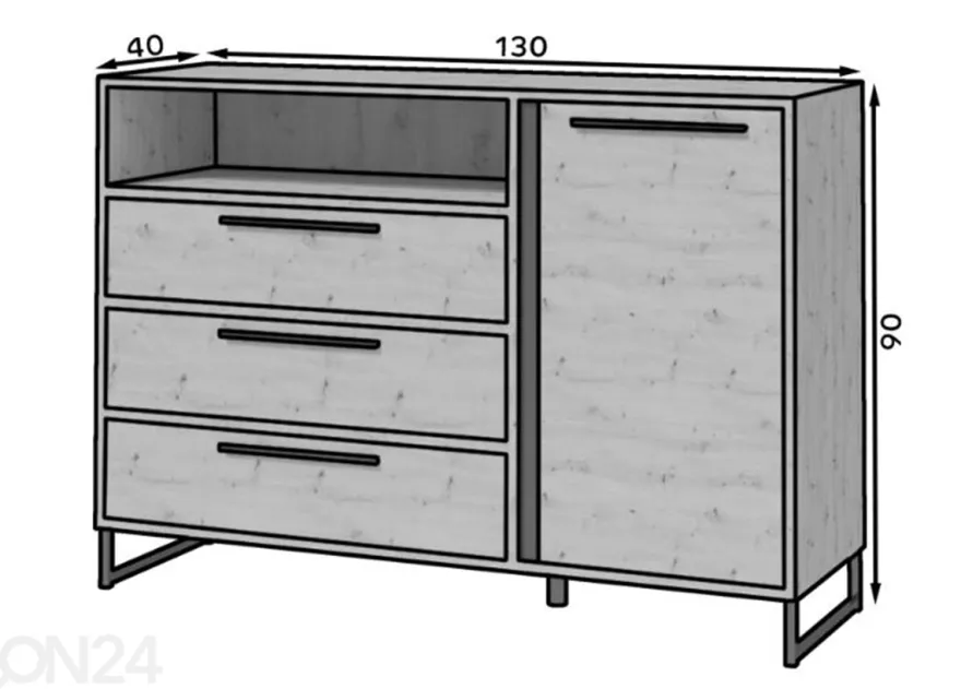 Lipasto Alam 130 cm