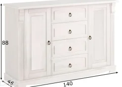Lipasto Anna 140 cm