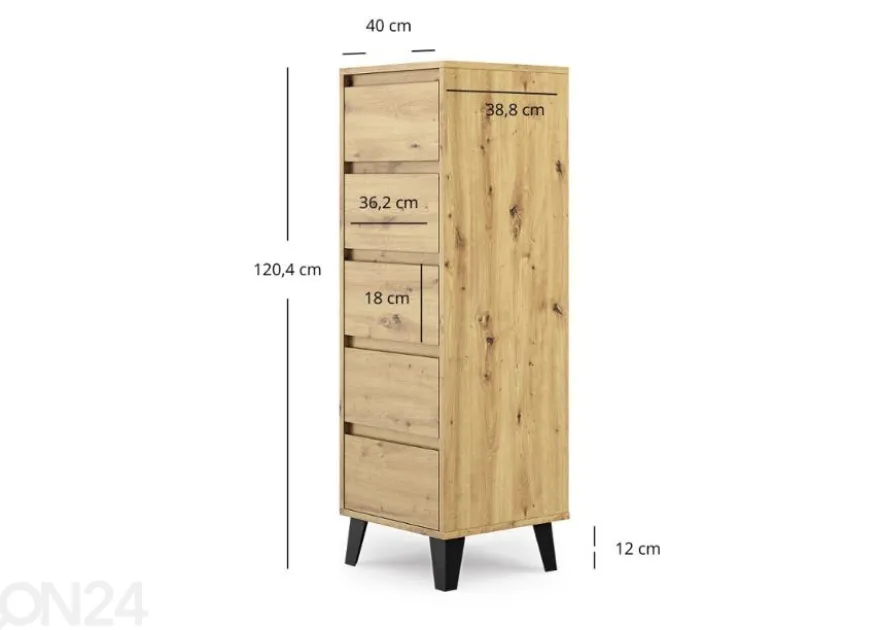 Lipasto Borg 40 cm