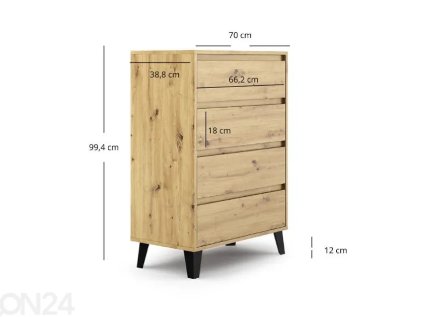 Lipasto Borg 70 cm