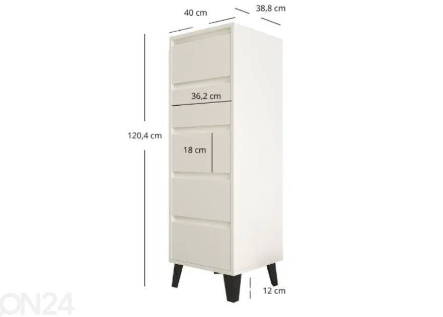Lipasto Borg 40 cm