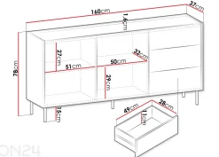 Lipasto Caen 160 cm