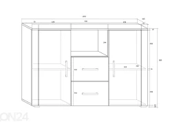 Lipasto Char 135 cm