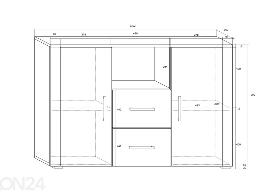 Lipasto Char 135 cm