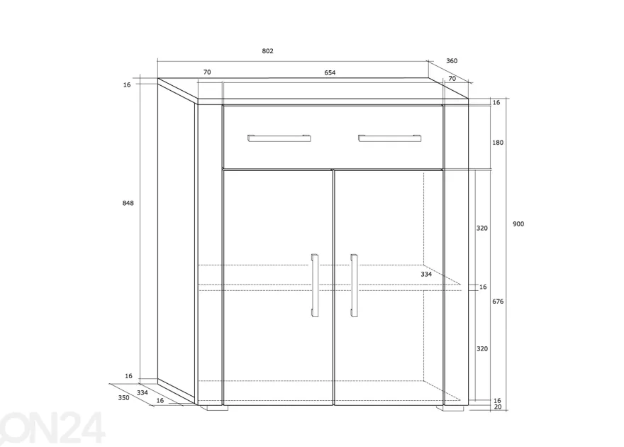 Lipasto Char 80 cm