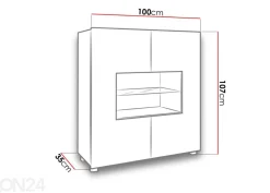 Lipasto Claudia 100 cm