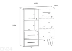Lipasto Clon 80 cm