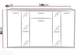 Lipasto 140 cm