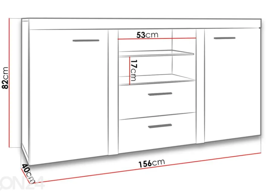 Lipasto 157 cm