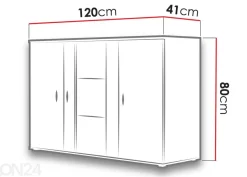 Lipasto 120 cm + LED valaistus