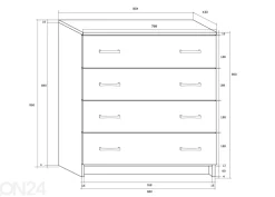 Lipasto Drimo 81 cm