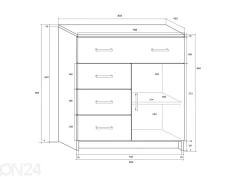 Lipasto Drimo 80 cm