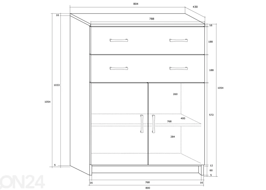 Lipasto Drimo 81 cm