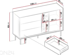 Lipasto Eero 134 cm