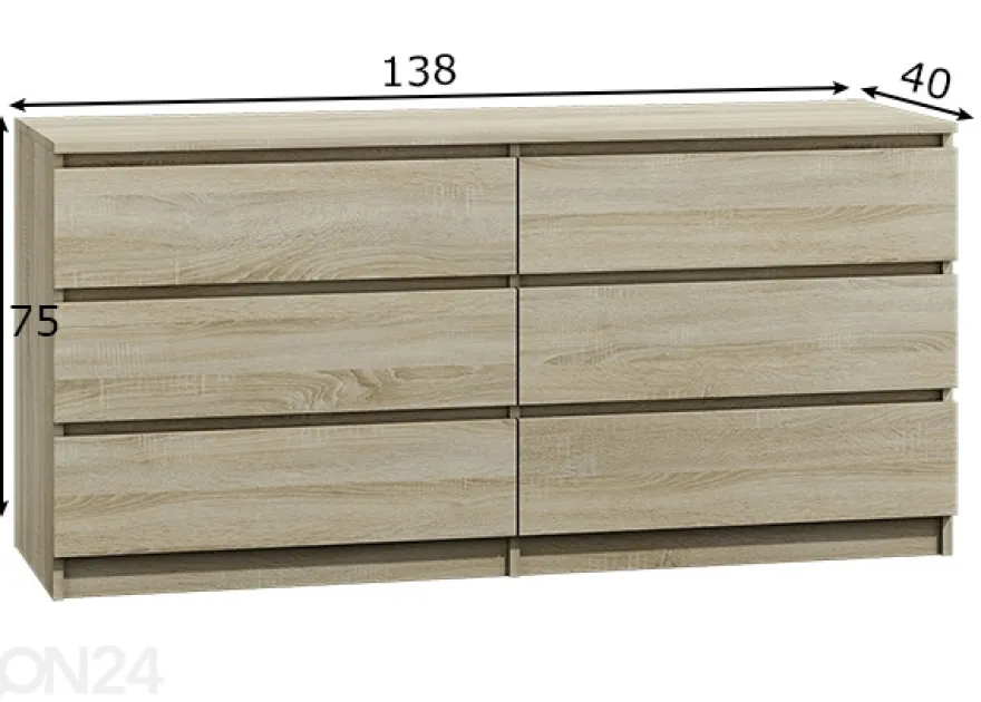 Lipasto Emily 138 cm