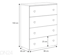 Lipasto Emma 80 cm