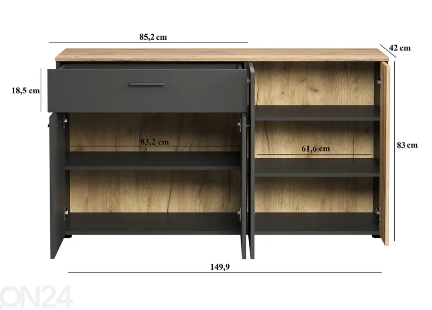 Lipasto Esteban 150 cm