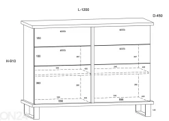 Lipasto Fermoy 120 cm