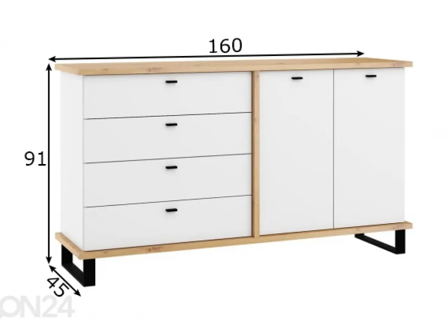 Lipasto Fermoy 160 cm