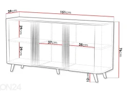 Lipasto Laara 151 cm