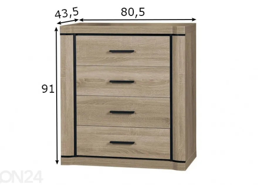 Lipasto Laila 80 cm