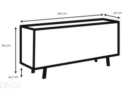 Lipasto Lemvig 160 cm