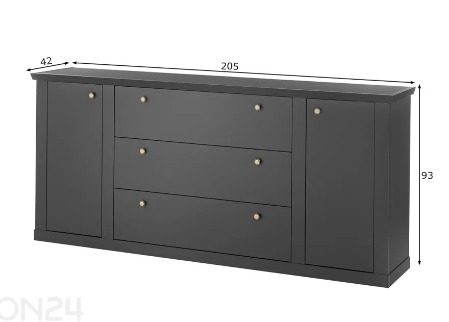 Lipasto Lincoln 205 cm