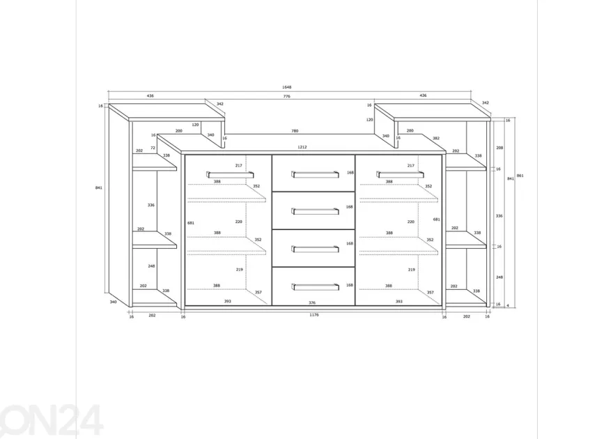 Lipasto Macroom 165 cm