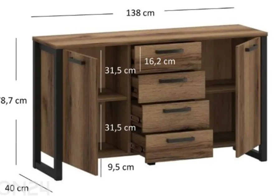 Lipasto Mares 138 cm