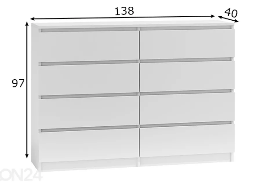 Lipasto Marina 138 cm