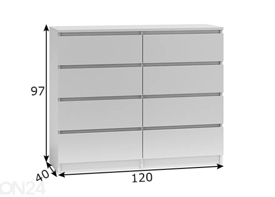 Lipasto Parma 120 cm