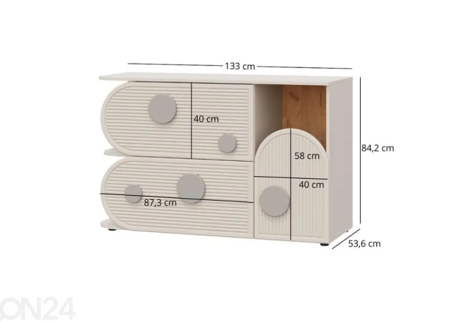 Lipasto Ping 133 cm