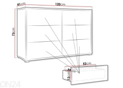 Lipasto Roya 120 cm