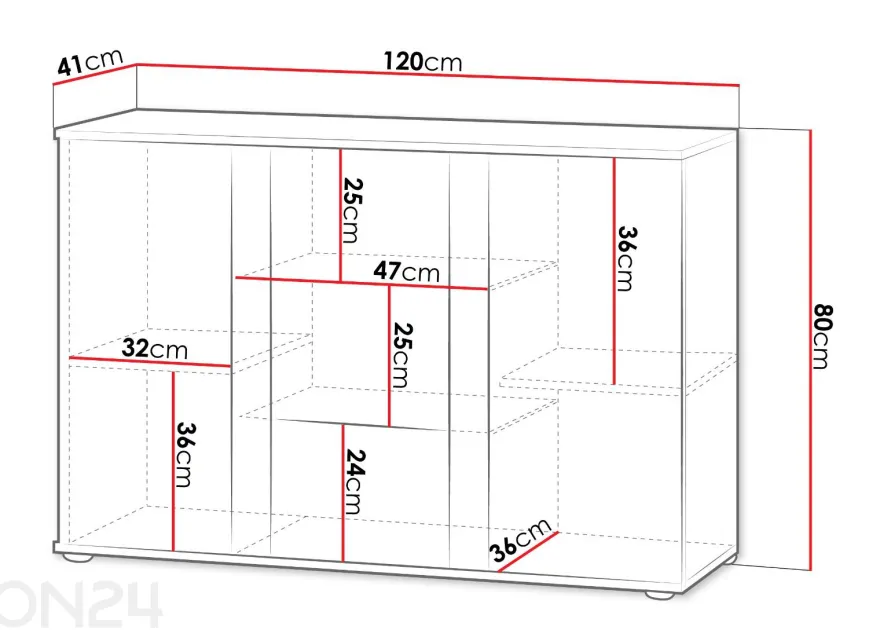 Lipasto Soho 120cm + LED RGB