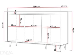 Lipasto t Ademo 150 cm