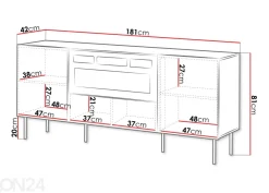 Lipasto Terry 180 cm + sähkötakka