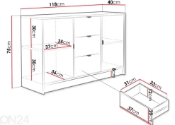 Lipasto Tireno 118 cm
