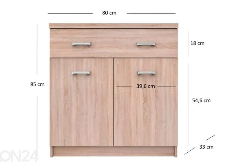 Lipasto Top mix 80 cm