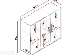 Lipasto Vera 120 cm
