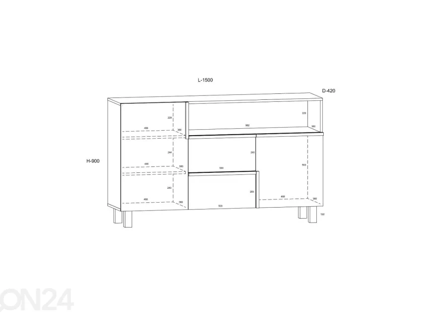 Lipasto Youghal 150 cm