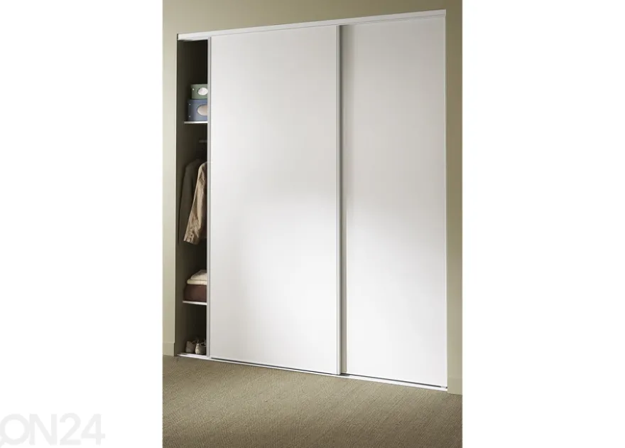 Liukuovet Prestige, 2 melamiiniovea oviaukkoon 121-160x255 cm