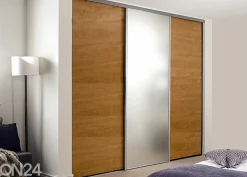 Liukuovet Prestige, 1 peili ja 2 melamiiniovea oviaukkoon 241-300x255 cm