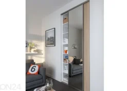 Liukuovet Prestige, 1 peili ja 1 melamiiniovi oviaukkoon 161-200x255 cm
