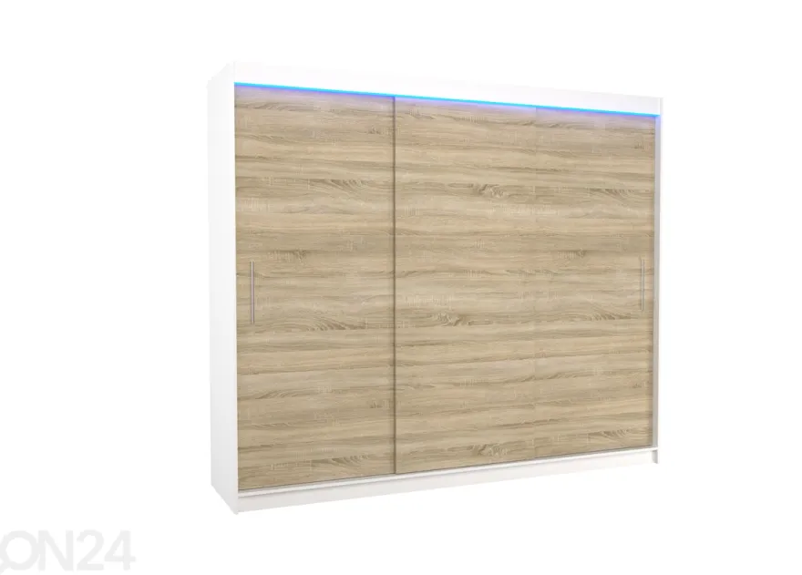 Liukuovikaappi Amanda I 250 cm + LED