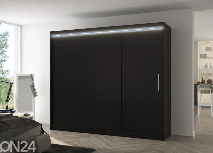 Liukuovikaappi Amanda I 250 cm + LED