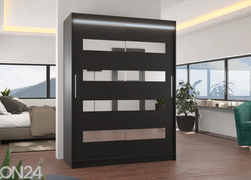 Liukuovikaappi Ballwin 150 cm + LED