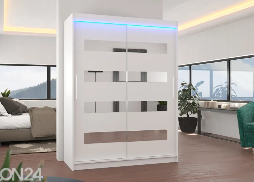 Liukuovikaappi Ballwin 150 cm + LED