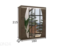 Liukuovikaappi Ballwin I 180 cm + LED